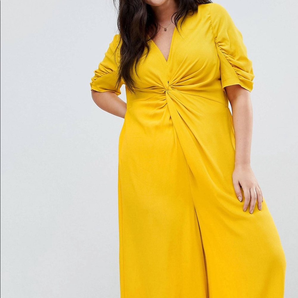 ASOS Curve Tie Knot Jumpsuit